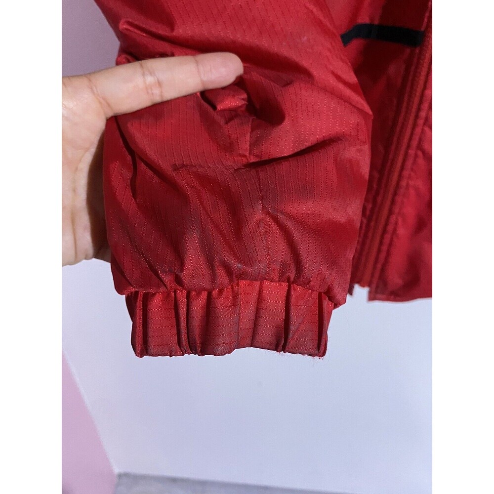 Nike Ohio State Buckeyes Jacket M Red Hooded Pullover‎ Windbreaker Quilted Lined - Picture 4 of 16